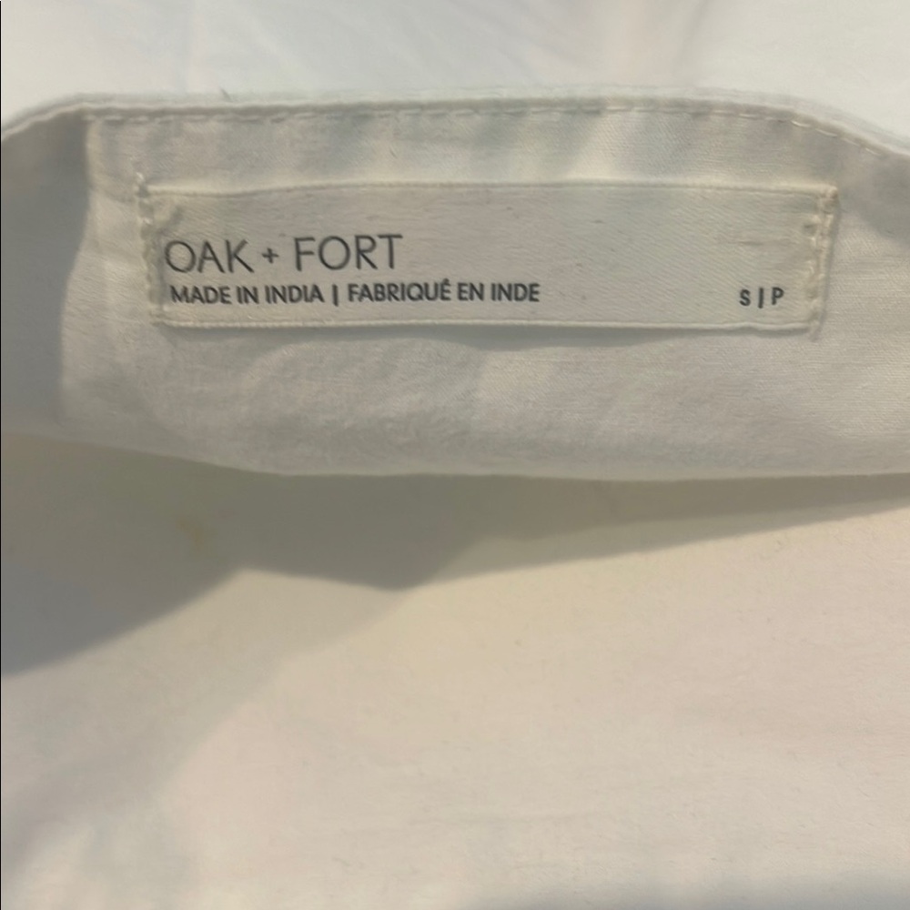 OAK + FORT White Puff Sleeve Dress - Picture 6 of 6